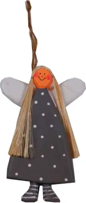 Produktbild von Schutzengel, Weihnachtsengel, Christbaumschmuck, Dekoengel, Mehrfarbig, Holz, Farbe: Grau, 12*8*0,7 cm