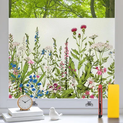 Fensterfolie botanisches Design 59,5x120 cm Sichtschutz