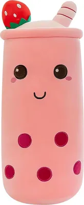 Produktbild von Plüsch Umarmungen Bob 40cm Rosa Bubble Tea Maskottchen für Kinder