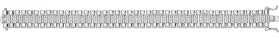 Produktbild von Wunderschönes 925 Sterling Silber Damen - Armband mit Zirkonia - 16cm*12mm, 20 Gramm; TRS27858