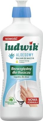 Zdjęcie produktu dla Ludwik, Płyn do mycia naczyń, aloes, 450 ml