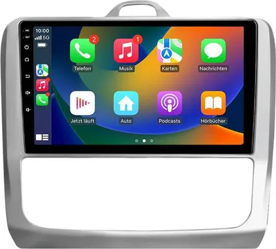 Obrázek produktu pro Android autorádio 9 palců 64 GB pro Ford Focus 2 2004–2011 CarPlay Android Auto Navi Bluetooth DAB+ zadní kamera