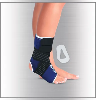 Image de Chevillère Premium Plus avec pelote, fermeture velcro forte et système de velcro Cross-Fix MSHB5006 Taille XL