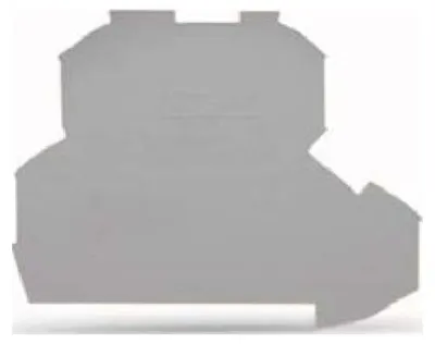 Productafbeelding van WAGO 2002-2291: Eind- en verbindingsplaat, 0,8 mm dik, grijs