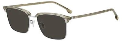 Zdjęcie produktu dla Hugo Boss BOSS 1929/F/S, okulary przeciwsłoneczne męskie, kolor beżowy, palladium, wymiary: 56/18/150