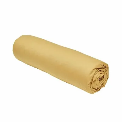 Produktbild von Spannbettlaken – 140 x 190 cm, einfarbig – Ocker