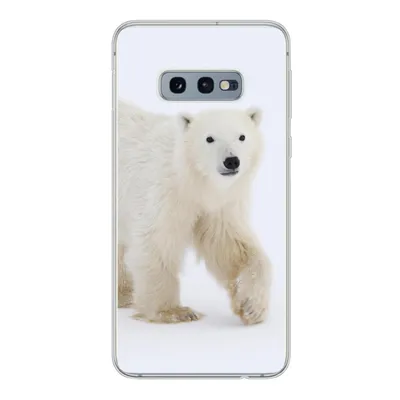 Produktbild von MuchoWow® Handyhülle Schutzhülle Hülle für Samsung Galaxy S10e Eisbär - Schnee - Weiß Silikon Softcase Handy Hülle - Handy