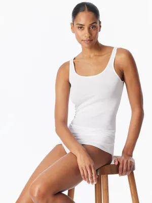 Produktbild von Schiesser Damen Trägertop 4-Pack 95/5 Organic Baumwolle - weiss - Größe 38