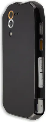 Produktbild von TPU-Hülle für Cat S60 in schwarz+Folie
