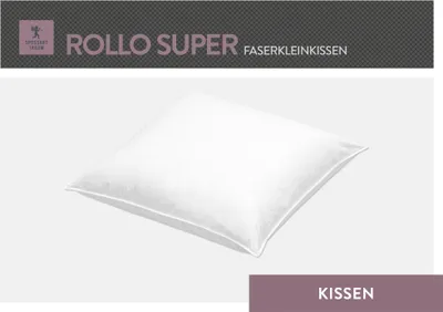 Produktbild von Spessarttraum Kleinkissen Rollo Super Füllung: 100% Polyester Bezug: 100% Baumwolle Größe 50 x 50 cm