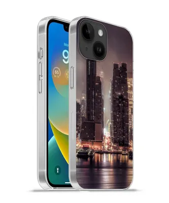 Produktbild von MuchoWow® Handyhülle Schutzhülle Hülle für Apple iPhone 14 - Softcase New York - Sturm - Skyline Silikon Softcase Handy Hülle - Mobiltelefonhülle