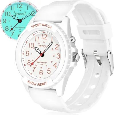 Imagen del producto de Reloj de pulsera para hombre, reloj analógico de cuarzo, resistente al agua hasta 50 metros, con función de iluminación nocturna, ideal para uso casual y deportivo