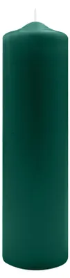 Produktbild von Spitzkopf Stumpen Kerzen Dunkelgrün 30 x Ø 8 cm, 6 Stück