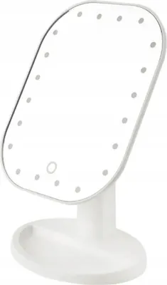 Immagine prodotto di Specchio Cosmetico Illuminato 20 Led Ruotabile Bianco