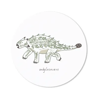 Produktbild von MuchoWow® Mauspad Mousepad Kinderzimmer - Ankylosaurus - Dinosaurier - Kind - Mädchen - Kinder 40x40 cm - Mousepads - Maus Mat - Pad - Mausunterlage - Schreibtisch Accessoires
