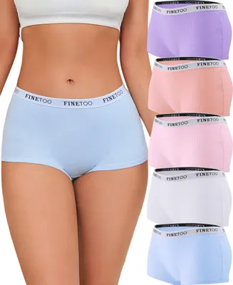 Productafbeelding van Set van 5 Dames Boxer Shorts van Katoen
