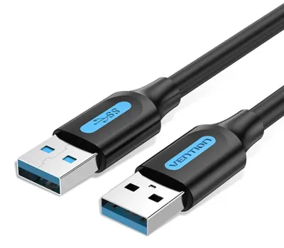 Obrázek produktu pro Vention CONBD, 0,5 m, USB A, USB A, USB 3.2 Gen 1 (3.1 Gen 1), 5 Gbit/s, Černá