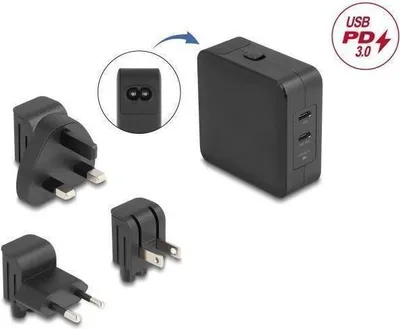 Produktbild von DeLOCK 41443, Drinnen, AC, Schwarz