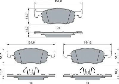 Image de Toyota Plaquettes De Frein Avant Aygo/Yaris 1,0/1,5 20-