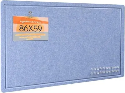 Immagine prodotto di Bacheca decorativa - Parete fotografica pieghevole - 86 x 59 cm - Blu lavanda - Pannello in feltro