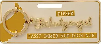 Produktbild von Sheepworld, Gruss und Co - 47044 - Schlüsselanhänger, Schutzengel, Metall, Größe mit Schlüsselring: 9,6cm x 3cm, Farbe: Gold