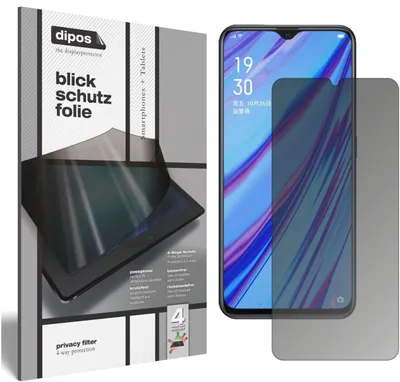 Produktbild von Blickschutzfolie für Oppo A9x matt Schutzfolie Folie Display Schutz dipos