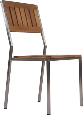Obrázek produktu pro Teako Design Stohovatelná židle Cantene Teakové dřevo Nerezová ocel 48x48x90 cm