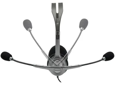 Zdjęcie produktu dla Słuchawki Logitech H111 z mikrofonem, stereofoniczny zestaw słuchawkowy, regulowany mikrofon i pałąk, miękkie nauszniki, gniazdo 3,5 mm, kabel 2,3 m, kompatybilne z różnymi platformami, PC/Mac/laptop/tablet/smartfon