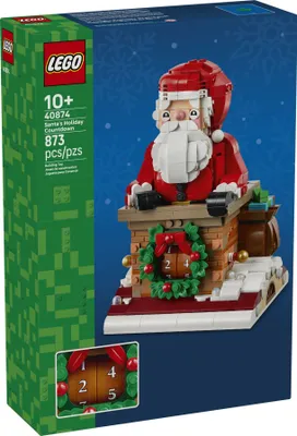 Zdjęcie produktu dla LEGO Sezonowe 40874 – Kalendarz adwentowy z motywem Świętego Mikołaja