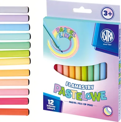 Image de Marqueurs pastel 12 couleurs Astra