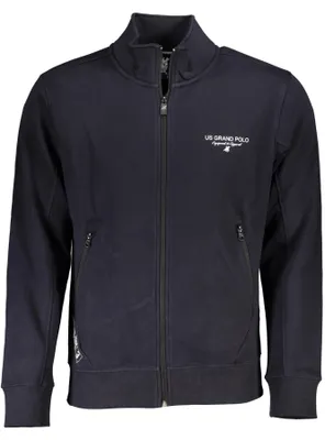 Produktbild von Herren Sweatshirt Blau: Langarm, mit Reißverschluss & Kontrastdetails