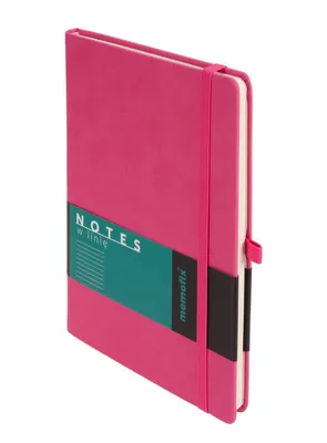 Produktbild von Notizbuch A5, liniert, Memofix, rosa