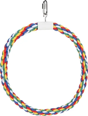 Produktbild von Papageien-Kletterring, Baumwollseil, Schaukel, Vogel-Kauspielzeug für kleine und mittlere