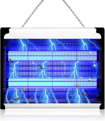 Produktbild von Insektenlampe – Mückenlampe – Fliegenlampe – Schädlingsbekämpfung – Chemiefrei – 31,5 x 24,5 cm – Schwarz