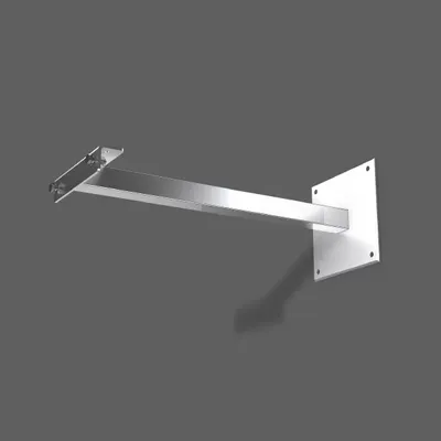 Produktbild von RZB Wandbefestigung L 500 B 180 H 180 Sichtfarbe: edelstahl 982058.000