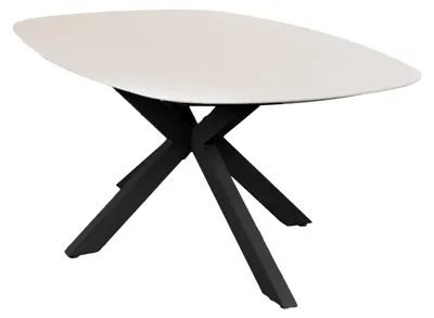 Produktbild von Dining tuintafel Barletta 180x115cm | Sandstone & Black