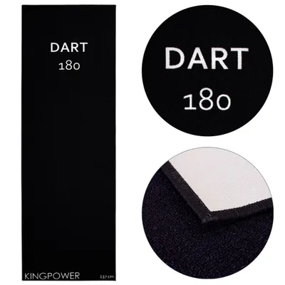 Produktbild von Dart Darts Teppich Dartteppich Dartmatte 237x80 cm Steeldart Dartpfeile Dartboard Zubehör Abwurflinie Schutz Gummi Dartscheibe verschiedene Designs Kingpower, Design:Design 3