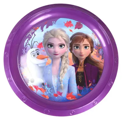 Produktbild von Plastikteller Ø22 für Kinder Disney Frozen oder Peppa Wutz