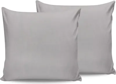 Produktbild von L'Essentiel Linge de Maison, Grey, Kissenbezug-Set (2 Stück) (FR), Grau, 100 % BAUMWOLLE RANFORCE, 60 x 60 cm