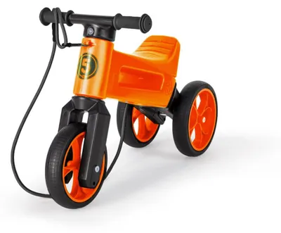 Obrázok produktu pre Kolobežka FUNNY WHEELS Rider SuperSport oranžová 2v1 + popruh, vyššie. 25kg 18m+ v taške