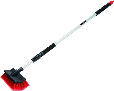 Produktbild von Teleskopische Waschbürste für Fahrzeuge und Boote - Einstellbare Länge und Wasserkontrolle