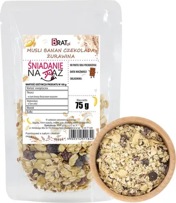 Produktbild von Müsli Banane-Schokolade-Cranberry 75 g