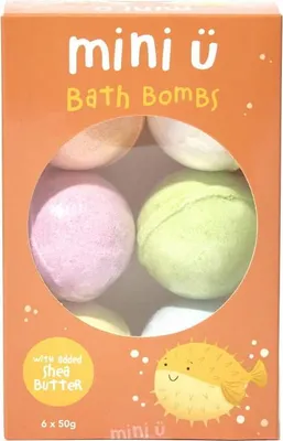 Obrázok produktu pre Mini-U Shea Butter bath bombs 6x50g