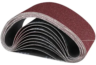 Obrázek produktu pro Brusné pásy 75x510 mm, 10 kusů, mix zrnitosti 60-240, pro pásové brusky