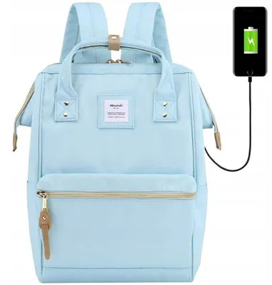 Produktbild von Himawari 9001 Damen Schulrucksack USB Hellblau