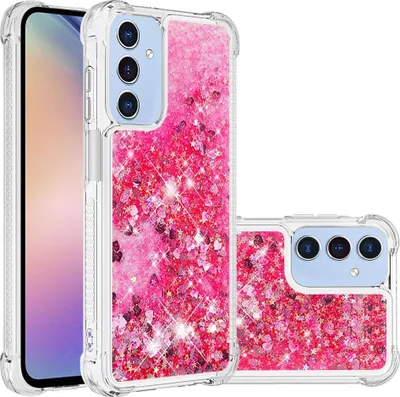 Produktbild von Samsung Galaxy A16 Hülle - Coverup Liquid Glitzer Back Cover - Rosa