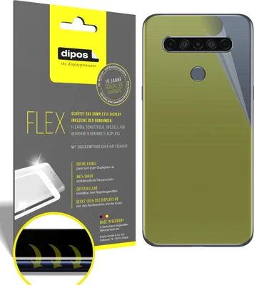 Zdjęcie produktu dla 3x folia ochronna na tylną obudowę LG K61, 100% pokrycia ekranu, Dipos Flex