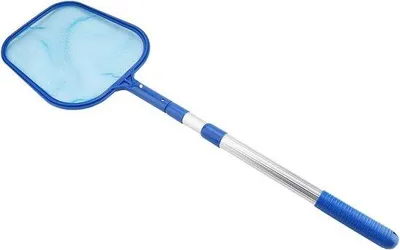 Produktbild von Famanu Laubskimmer mit Teleskopstange - für die einfache Reinigung von Blättern und schwimmendem Schmutz