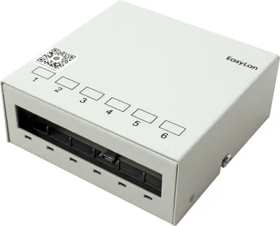 Obrázek produktu pro EASYLAN Patchpanel pro keystone moduly STP, 6 portů, neosazený, šedý (21.17.3143)