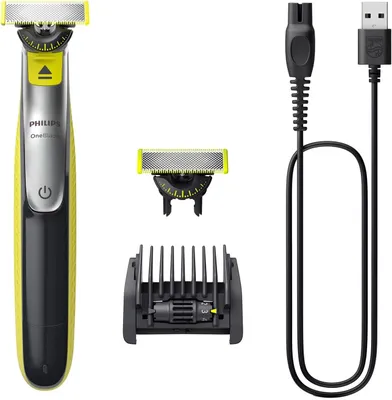 Produktbild von OneBlade 360 Face - Elektrischer Bartstyler und Trimmer, 2x 360 Klinge, verstellbarer 5-in-1-Kammaufsatz